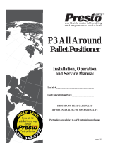 Presto Lifts P3-AA User guide