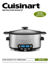 Cuisinart MSC-400 User manual