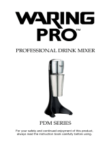 Waring PDM104 User manual