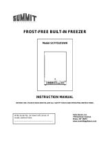 Summit Appliance SCFF51OSWHIFIM Owner's manual