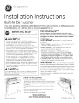 GE Profile Series PDT760SIJII Installation guide