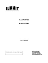 Summit Appliance PRO24G User manual