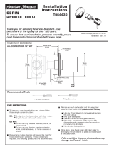 American Standard T064.430.002 Installation guide