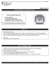 KRAUS KBU15 Installation guide