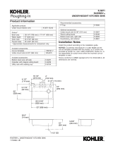 Kohler 5871-5UA3-NY Installation guide