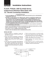 Elkay PODUH2816 Installation guide