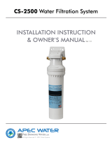 APEC Water Systems CS-2500P Operating instructions