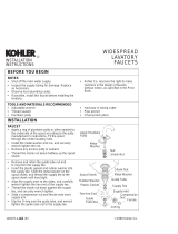 Kohler 7307-KE-CP Installation guide