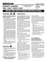 Broan QTX110SL Installation guide