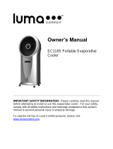 Sharper Image Portable Evaporative Cooler Owner's manual