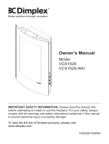 Dimplex VCX1525 Owner's manual