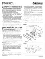 Dimplex RKHA20D31W Owner's manual