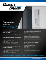 Direct Drive 4078V002 Operating instructions