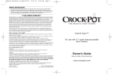 Crock-Pot SMART-POT 4-7 QUART PROGRAMMABLE SMART-POT SLOW COOKERS Owner's manual