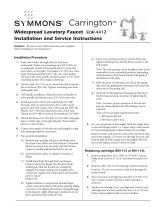 Symmons SLW-4412 Installation guide