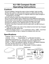 AND HJ-150 User manual
