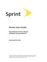 Sanyo Katana DLX Sprint User manual