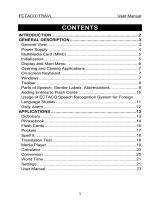 Ectaco iTRAVL TL-2ME5 User manual