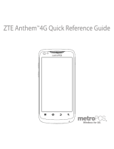 ZTE Anthem Anthem 4G Metro PCS Reference guide