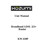 Kozumi KM-400P Owner's manual