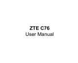 ZTE C-76 Owner's manual