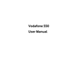 ZTE Vodafone 550 User manual