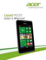 Acer Liquid M220 Owner's manual