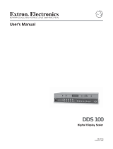 Extron DDS 100 User manual