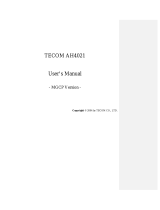 Tecom AH4021 Owner's manual