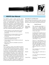 Electro-Voice N/D478 User manual