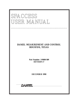 Daniel SFAccess Solarflow S/W Operating instructions