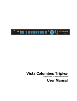Vista Columbus Triplex User manual