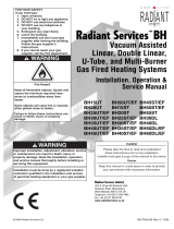 Radiant BH15ST Installation, Operation & Service Manual