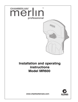 Chamberlain Merlin Professional MR800 Owner's manual