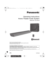 Panasonic HTB18 120W 2.1Ch Sound Bar User manual