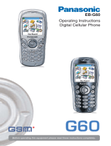 Panasonic G60 User manual