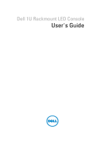 Dell 1U Rackmount LED Console Owner's manual