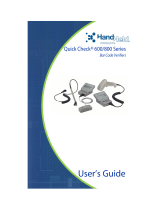 Hand Held Products Quick Check Bar Code Verifiers 800 User manual