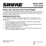 Shure A96F User guide