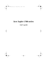 Acer Aspire 1700 Owner's manual