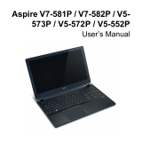 Acer ASPIRE V7-582P-54208G25TKK User manual