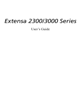 Acer Extensa 3000 Owner's manual