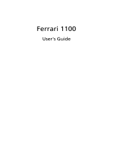 Acer Ferrari 1100 Owner's manual