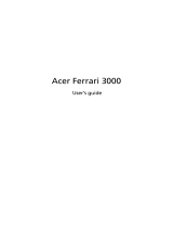Acer Ferrari 3000 Owner's manual