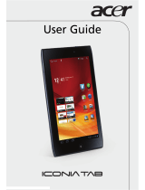Acer ICONIA Tab A100 8GB User manual