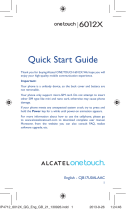 Alcatel OneTouch 6012X Quick start guide