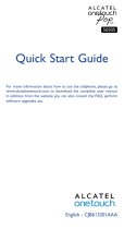 Alcatel OneTouch POP S3 Quick start guide