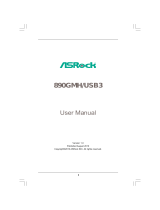 ASROCK 890GMH/USB3 Owner's manual