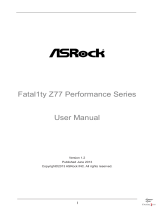 ASROCK Fatal1ty Z77 Professional User manual