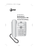 AT&T 1855 - AT&T Corded Phone User manual
